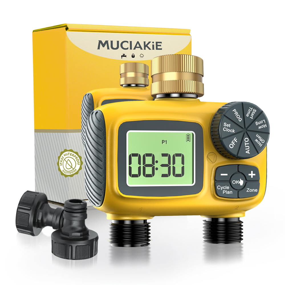 Timer Dual Outlet - N366 Luxury Dual-Outlet Timer Programmable Irrigation
