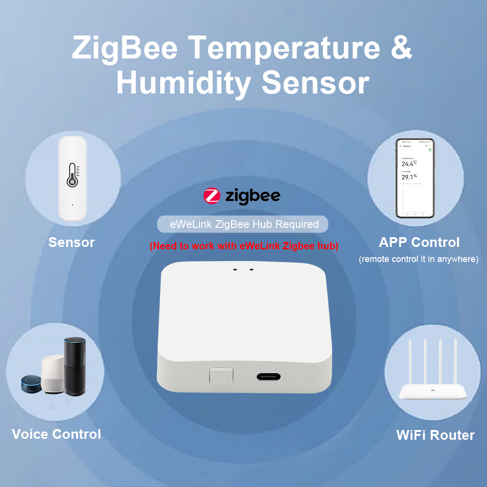 Ewelink ZigBee Smart Temperatu - Digital Hygrometer Probe avaliação e preço