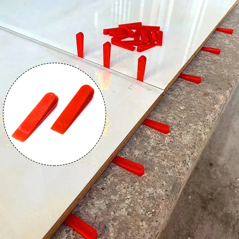 100pcs Plastic Tile Wedge Spac - Ceramic Tile Floor avaliação e preço