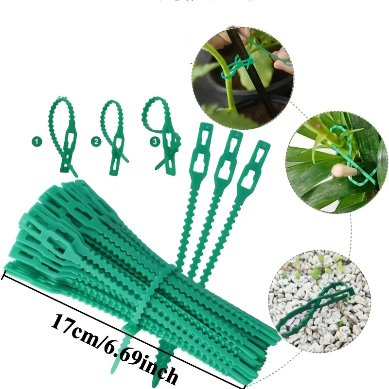 100PCS reusable adjustable pla - Vine Climbing Plastic avaliação e preço