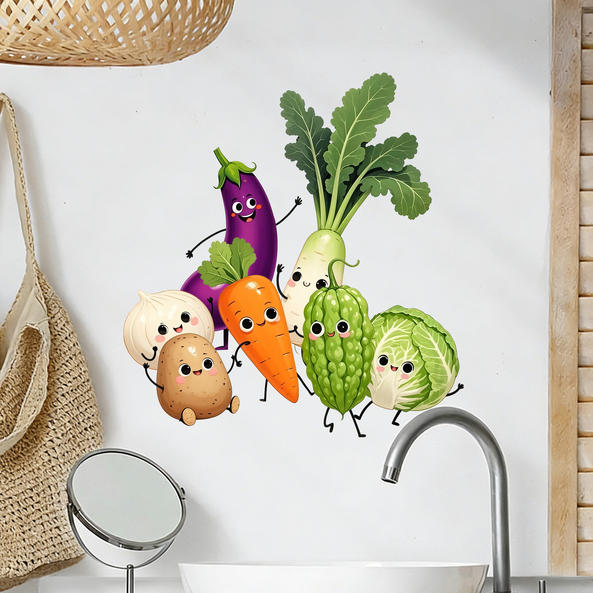 Emotionally Expressive Vegetab - Pvc Panel Background avaliação e preço