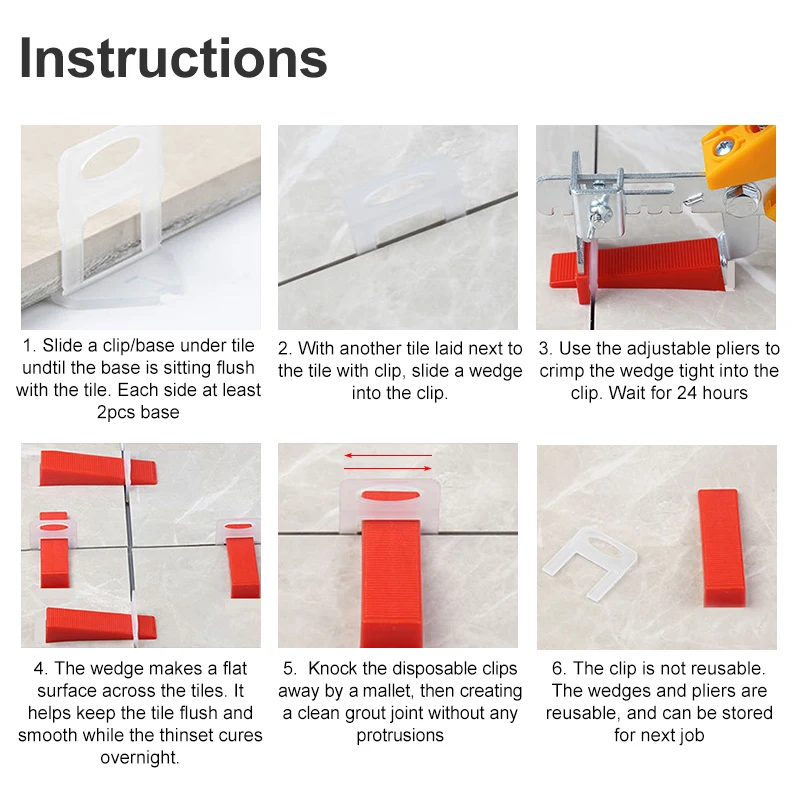 100pcs 1/1.5/2/2.5/3mm Ceramic - Ceramic Tile Floor avaliação e preço