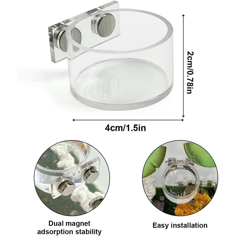 New Reptile Feeding Dish Set M - Water Dish Reptile avaliação e preço