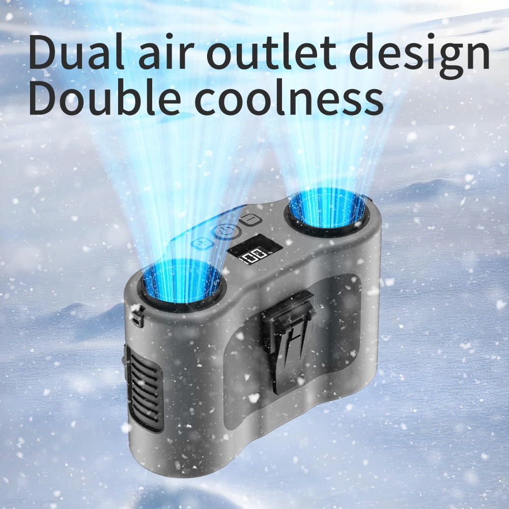 Portable Waist Clip Fan 5-spee - Timer Dual Outlet avaliação e preço