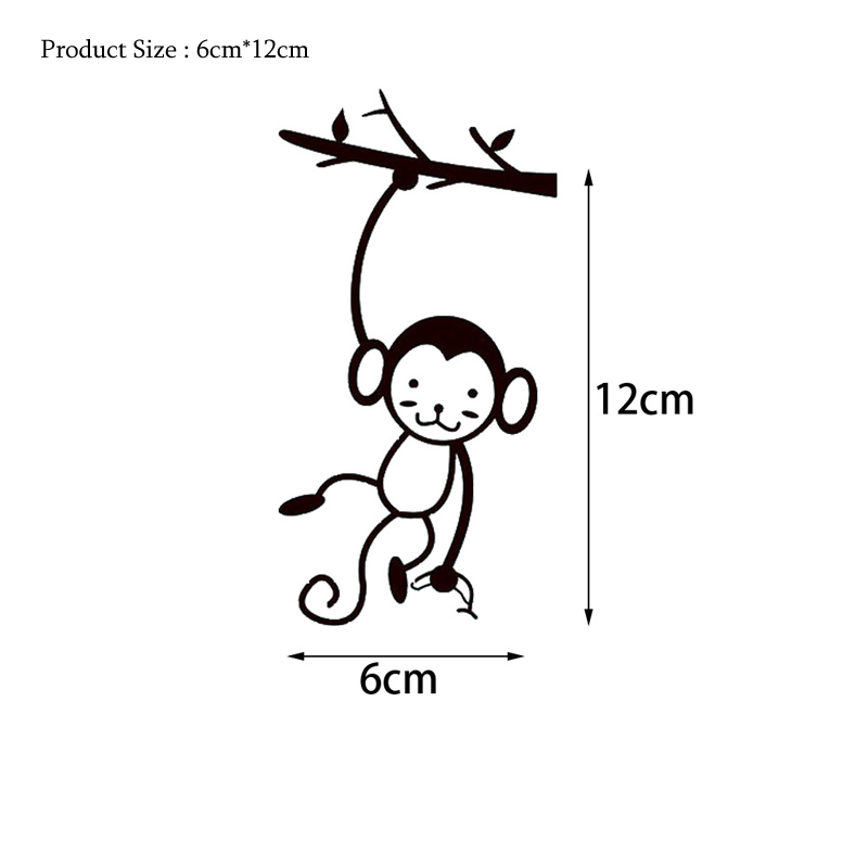 Black Cute Monkey Hanging Tree - Pvc Panel Background avaliação e preço