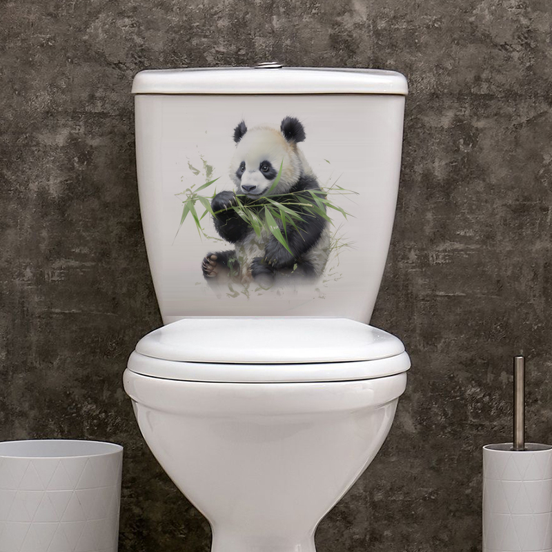 C76# Watercolor panda wall sti - Pvc Panel Background avaliação e preço