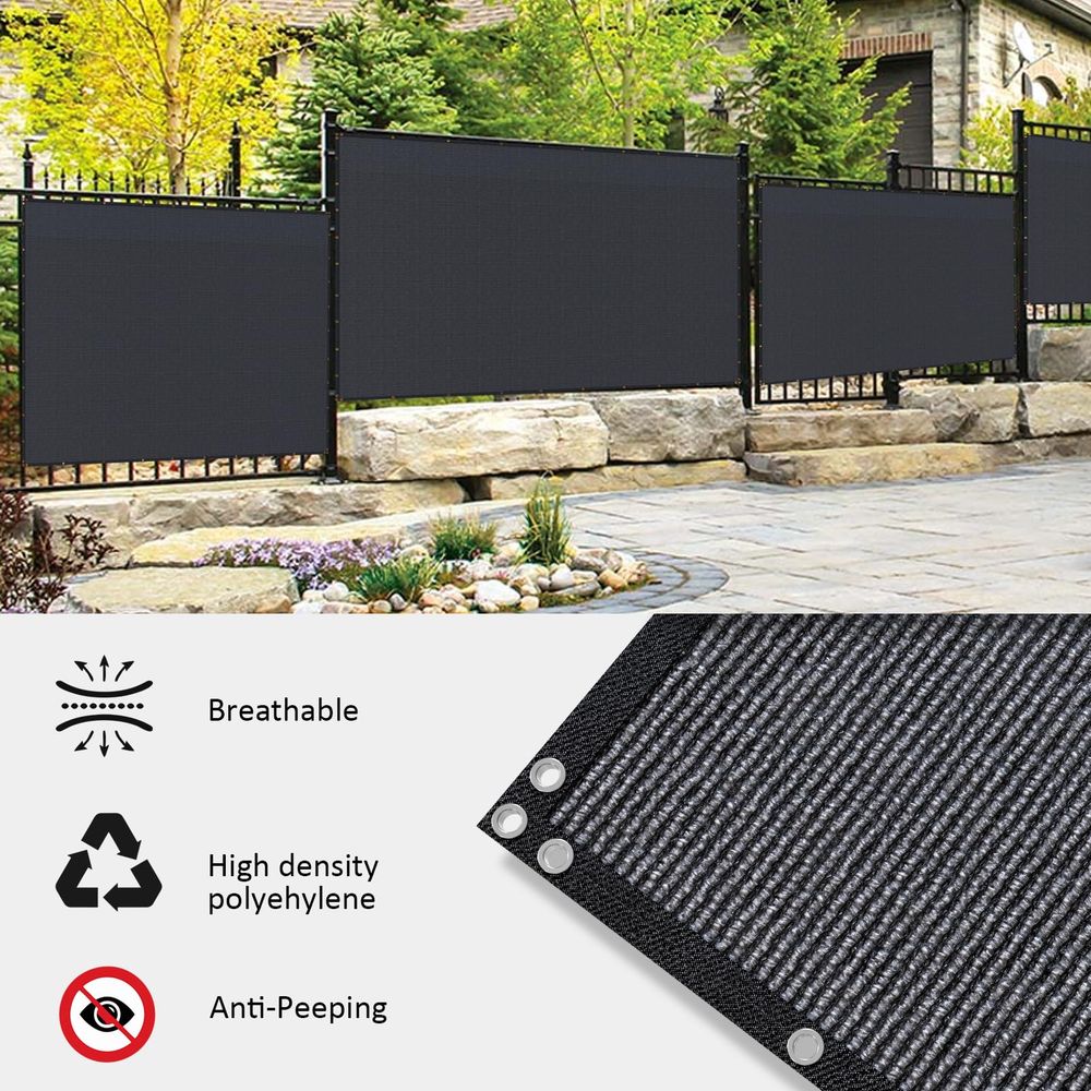x 100ft Black Privacy Screen F - Screen Top Mesh avaliação e preço