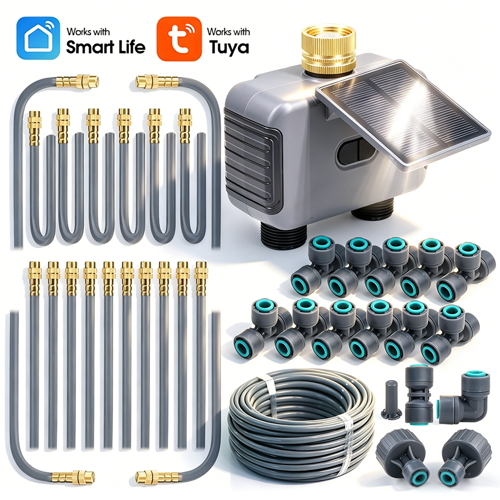 10-30M Tuya Dual Outlet Solar  - Timer Dual Outlet avaliação e preço