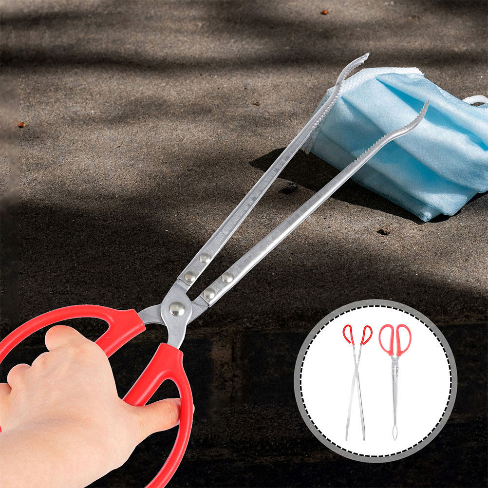 2Pcs Stainless Steel Snake Ton - Feeding Tong Stainless avaliação e preço